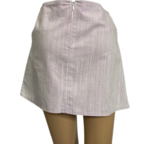 L. Modell Lavender Pleated Mini Skirt - Picture 4 of 5